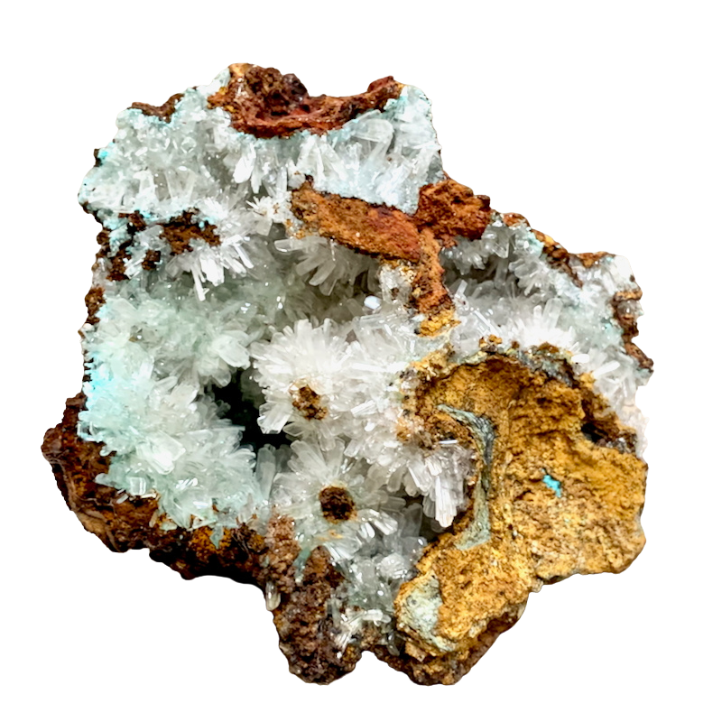 Hemimorphite with Rosasite (Mexico)