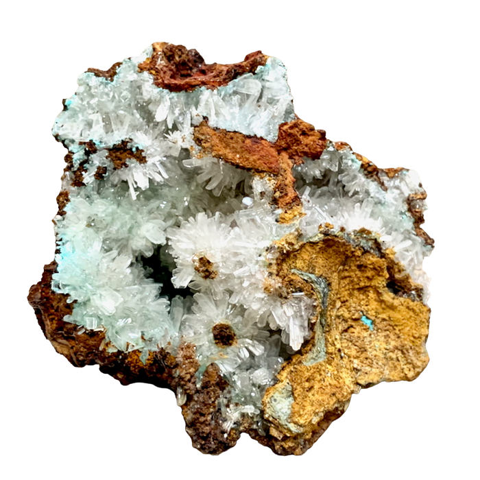Hemimorphite with Rosasite (Mexico)