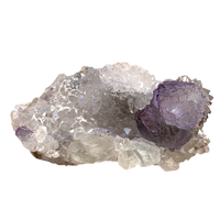 Fluorite on Quartz (Eagle's Nest pocket, Blanchard Mine, Socorro Co., New Mexico)