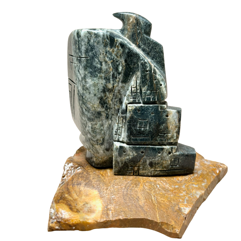 Justin Gomez "One Horn" Carving (Taos, New Mexico)