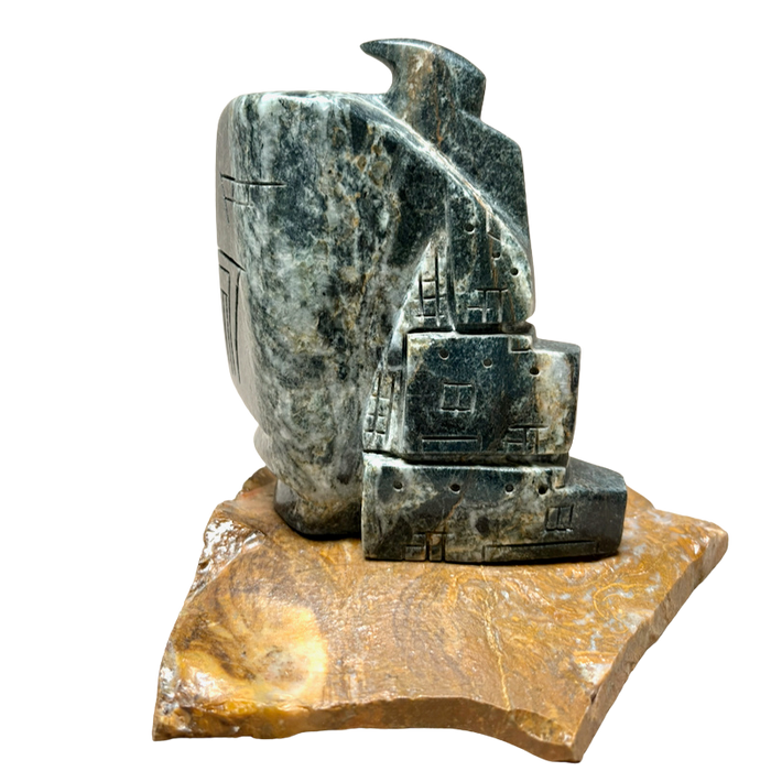 Justin Gomez "One Horn" Carving (Taos, New Mexico)