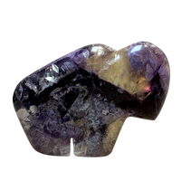 Buffalo Fetish Carving in Fluorite