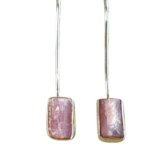Tourmaline (Pink) Drop Earrings
