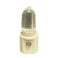 Night Light with Clear Quartz Crystal