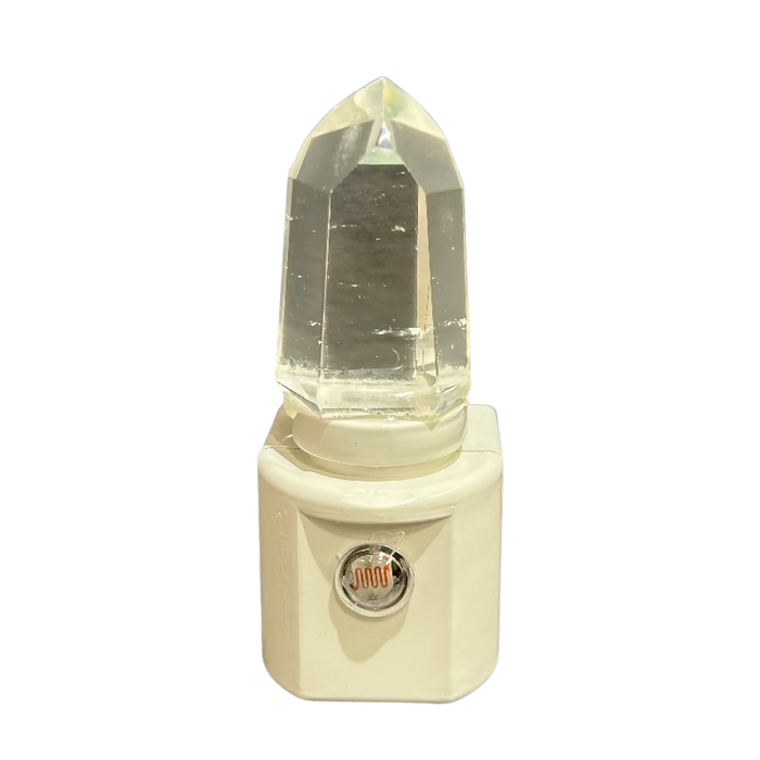 Night Light with Clear Quartz Crystal