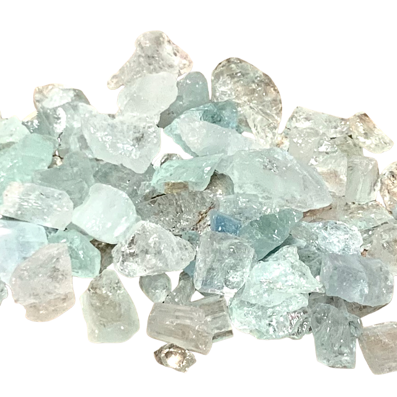 Aquamarine Rough Crystals, Set of 5 (Brazil)