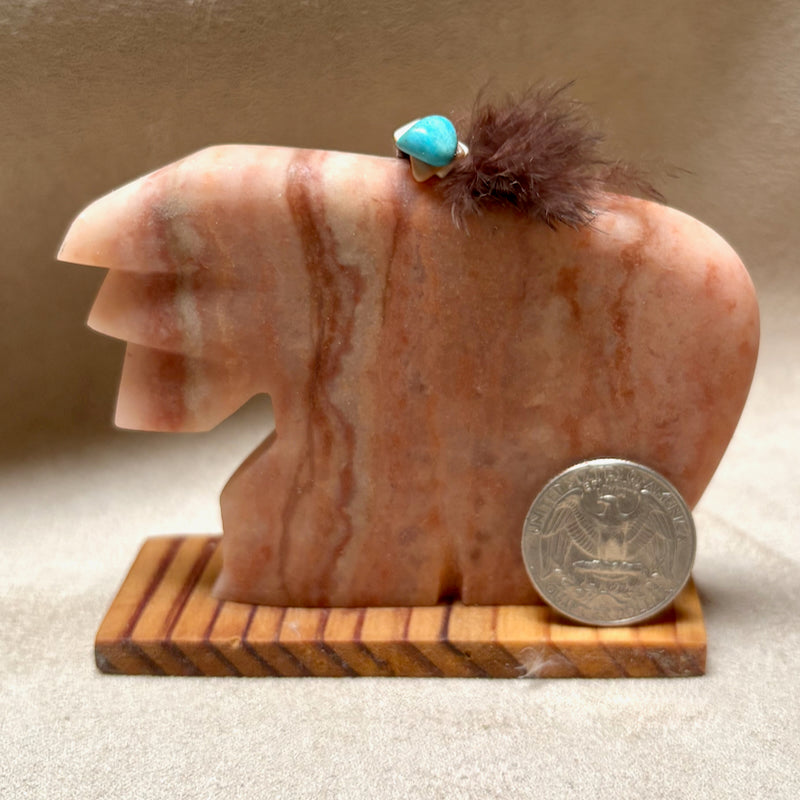 Justin Gomez Bear Carving (Taos, New Mexico)