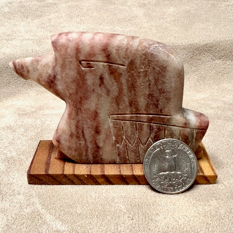 Justin Gomez Eagle Head Carving (Taos, New Mexico)