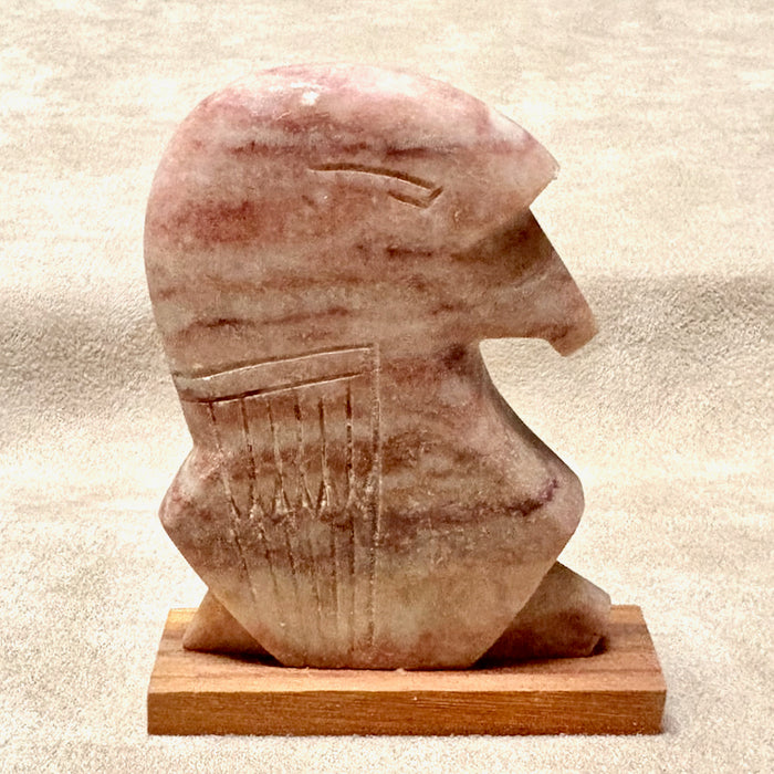 Justin Gomez Eagle Head Carving (Taos, New Mexico)
