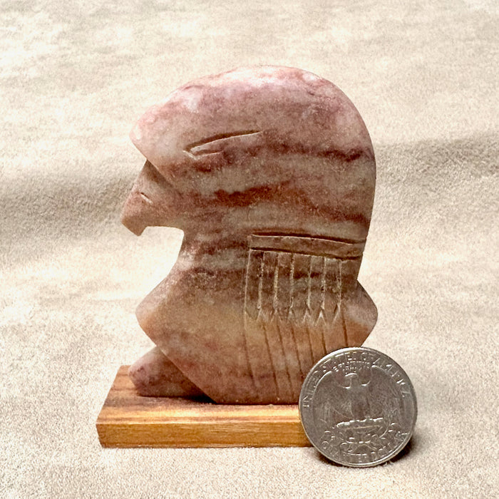 Justin Gomez Eagle Head Carving (Taos, New Mexico)