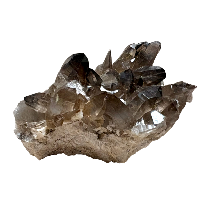 Smoky Quartz with Albite & Epidote (Dona Ana Co., New Mexico)