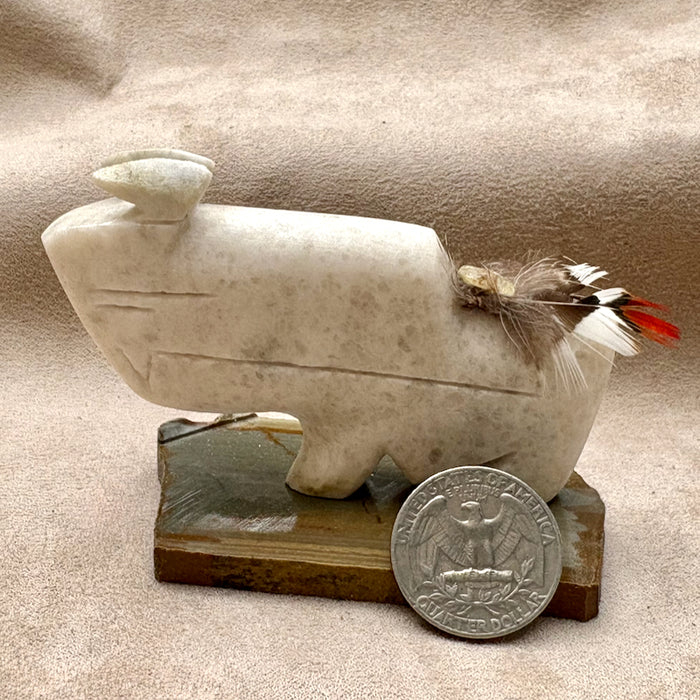 Justin Gomez Buffalo Carving (Taos, New Mexico)