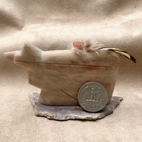 Justin Gomez Bear Carving (Taos, New Mexico)
