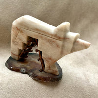 Justin Gomez Bear Carving (Taos, New Mexico)