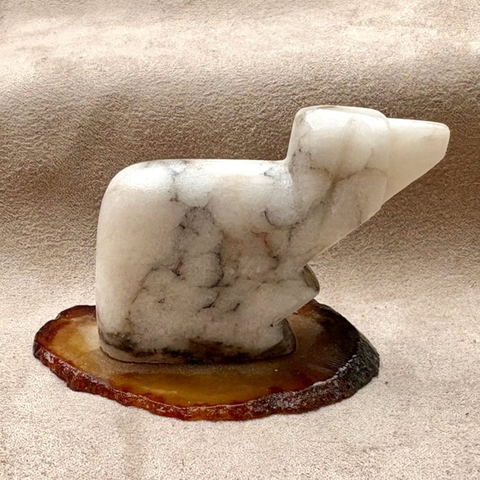 Justin Gomez Sheep Carving (Taos, New Mexico)