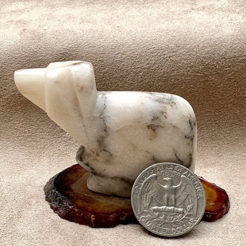 Justin Gomez Sheep Carving (Taos, New Mexico)