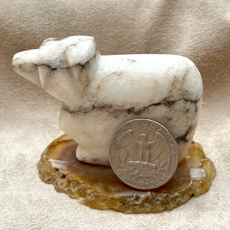 Justin Gomez Sheep Carving (Taos, New Mexico)