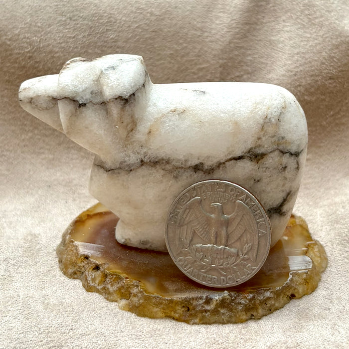 Justin Gomez Sheep Carving (Taos, New Mexico)