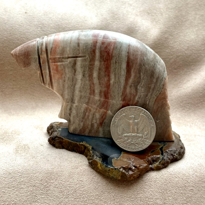 Justin Gomez Eagle Bust Carving (Taos, New Mexico)
