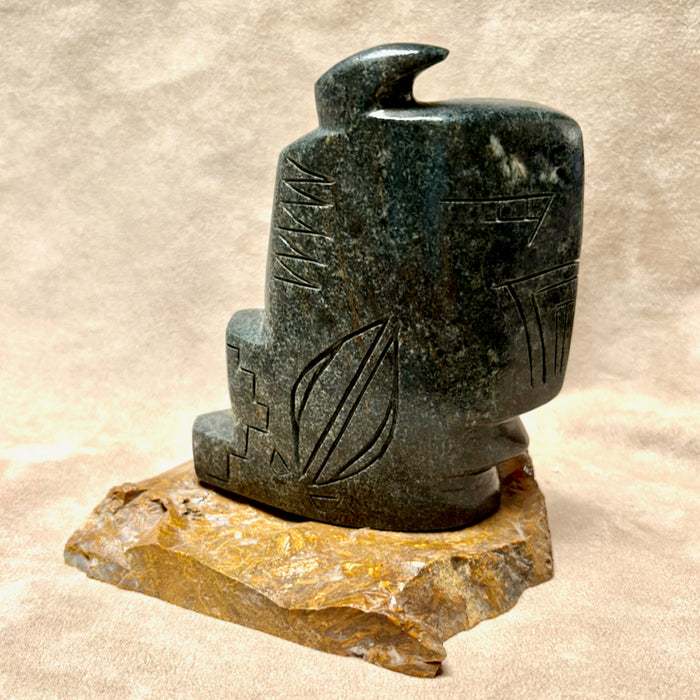 Justin Gomez "One Horn" Carving (Taos, New Mexico)