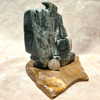 Justin Gomez "One Horn" Carving (Taos, New Mexico)