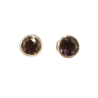 Iolite Faceted Stud Earrings