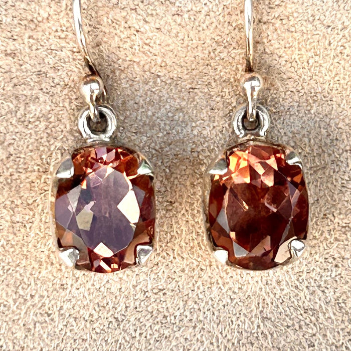 Zandrite Faceted Dangle Earrings