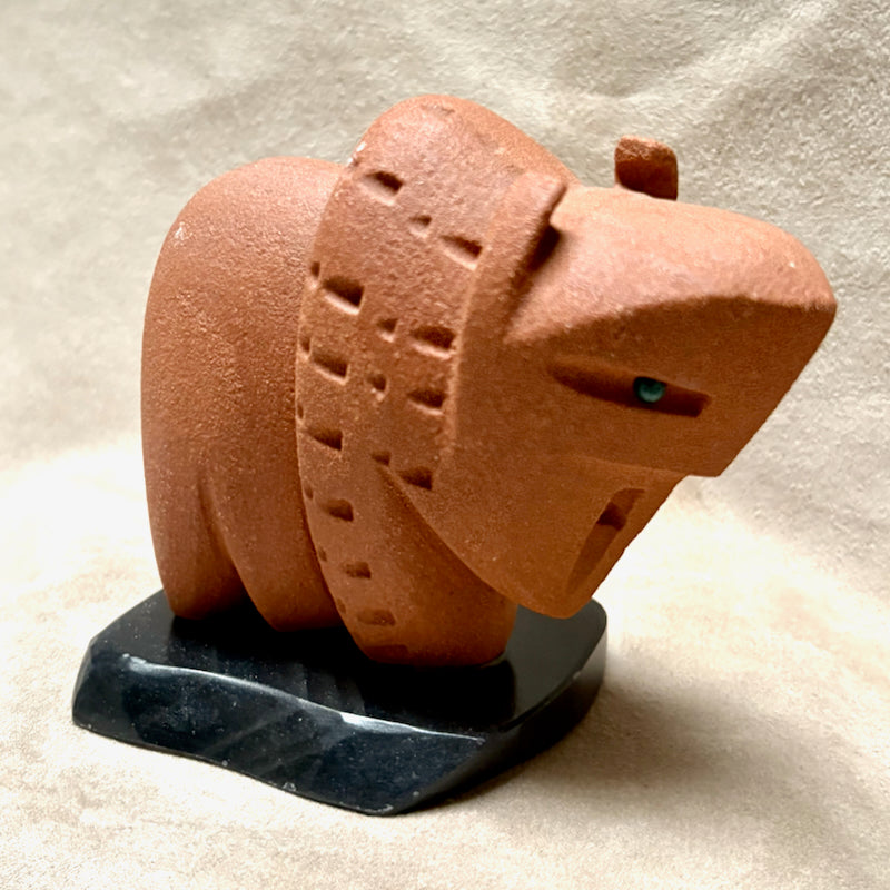 Justin Gomez Buffalo Carving (Taos, New Mexico)