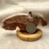 Justin Gomez Buffalo Carving (Taos, New Mexico)