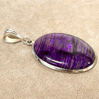 Sugilite in Sterling Silver Pendant