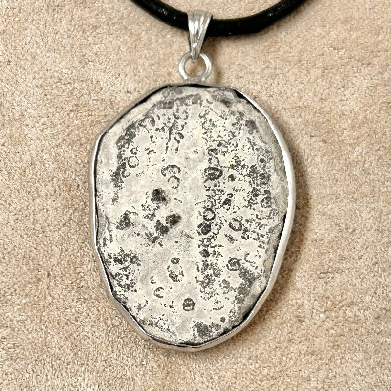 Trilobite and Sterling Silver Pendant on Cord
