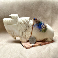 Justin Gomez Buffalo Carving (Taos, New Mexico)