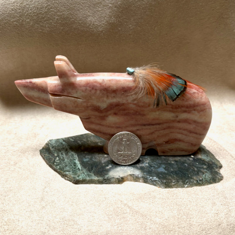 Justin Gomez Bear Carving (Taos, New Mexico)
