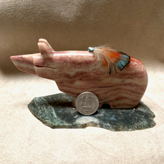 Justin Gomez Bear Carving (Taos, New Mexico)