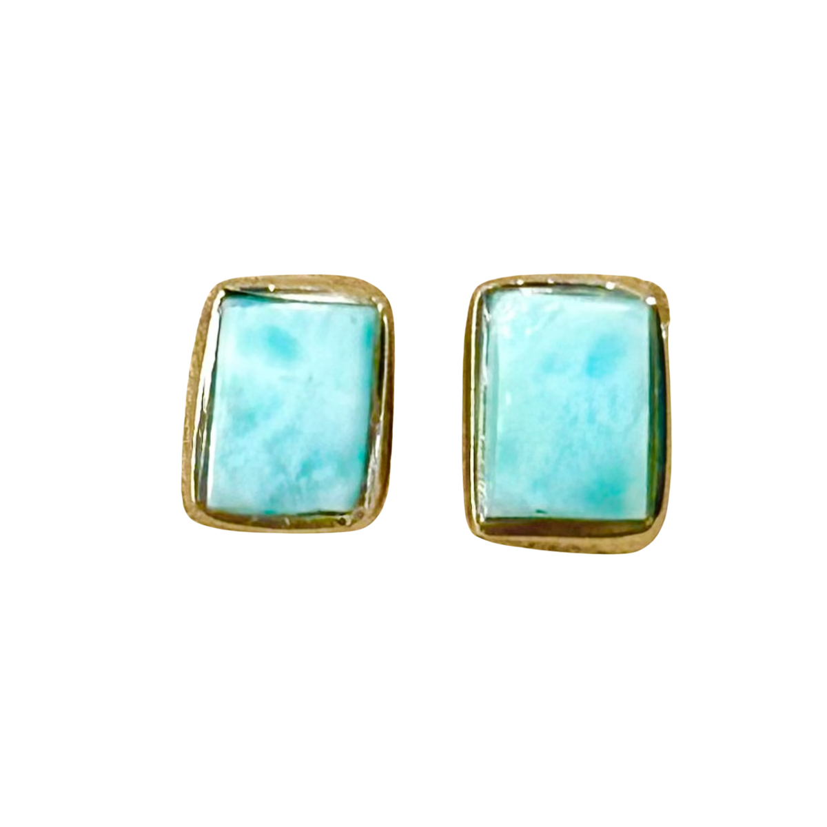Larimar Stud Earrings