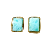 Larimar Stud Earrings