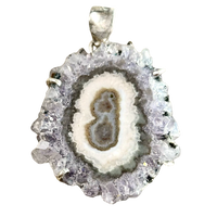 Amethyst Stalactite Geode Pendant