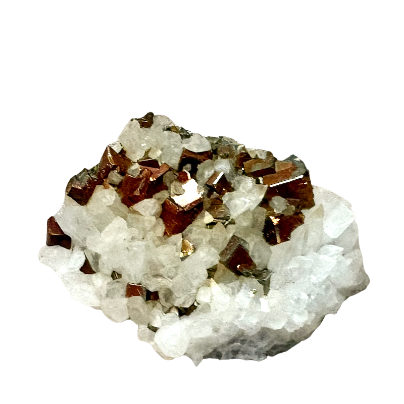Pyrite with Calcite (Mexico)