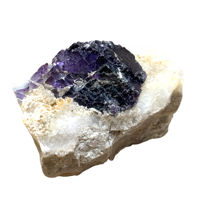 Fluorite and Quartz (Mex-Tex Mine, Socorro Co., New Mexico)
