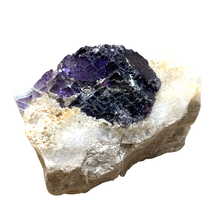 Fluorite and Quartz (Mex-Tex Mine, Socorro Co., New Mexico)