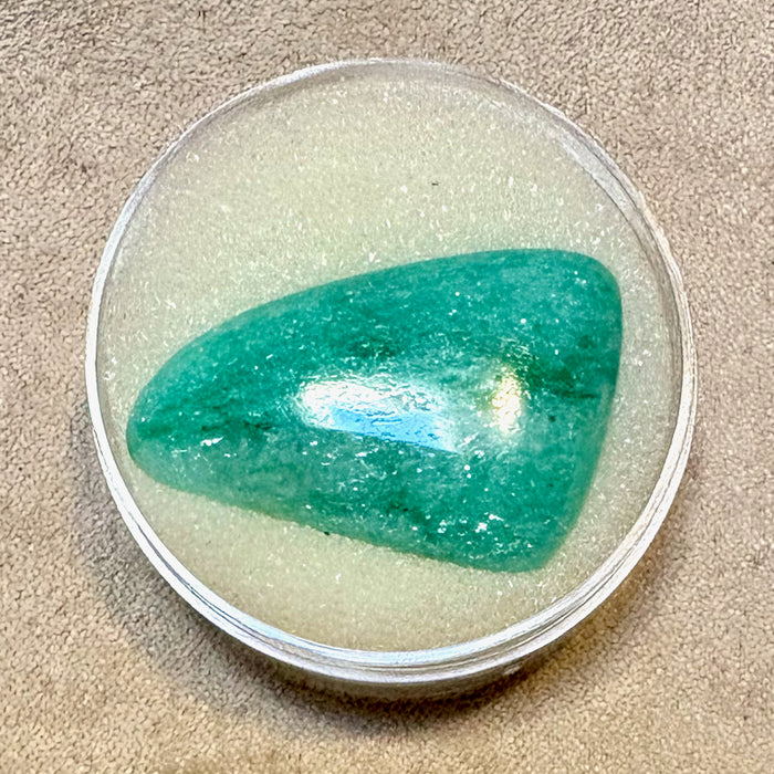 Chrome Tremolite Cabochon