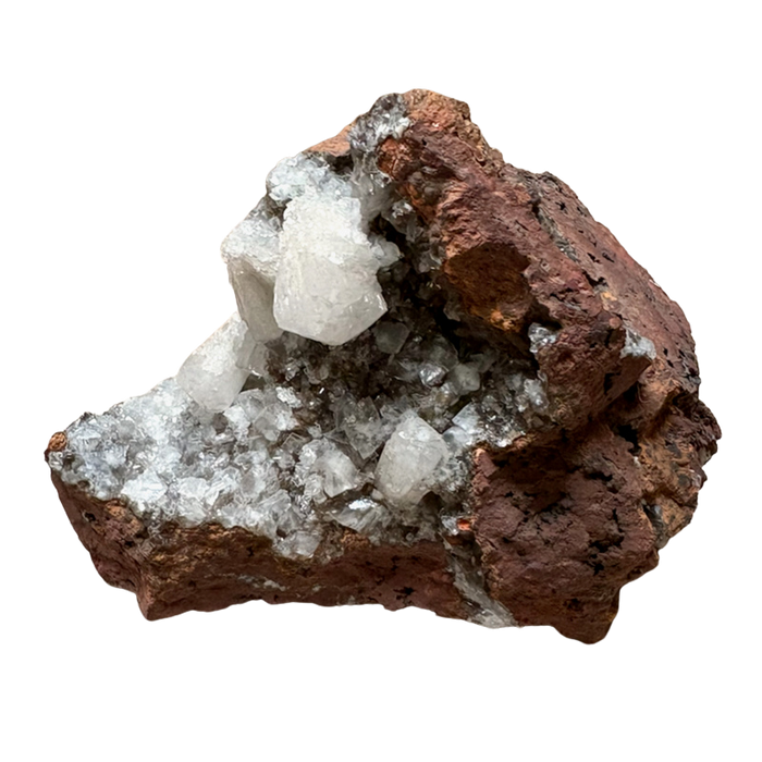 Hemimorphite with Calcite (Mexico)