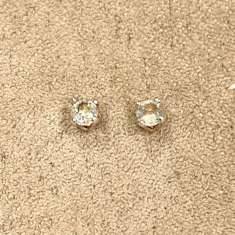 Labradorite Faceted Stud Earrings