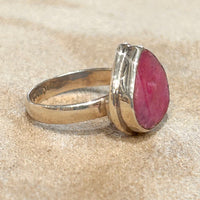 Ruby Rough Ring (size 8)