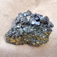 Galena, quartz and chalcopyrite (Bulgaria)