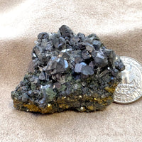 Galena, quartz and chalcopyrite (Bulgaria)