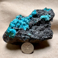Chrysocolla over malachite (unknown source)