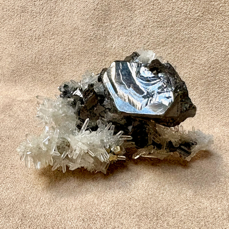 Sphalerite, Quartz & Pyrite (Peru)