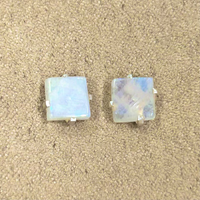 Moonstone (Rainbow) Stud Earrings