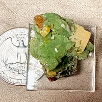 Wulfenite, Mimetite, Calcite (Mexico)